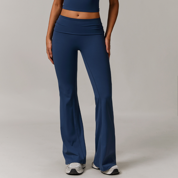 Fold Over Flare Pants